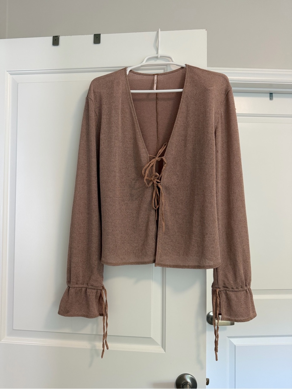 Free People Front Tie Blouse